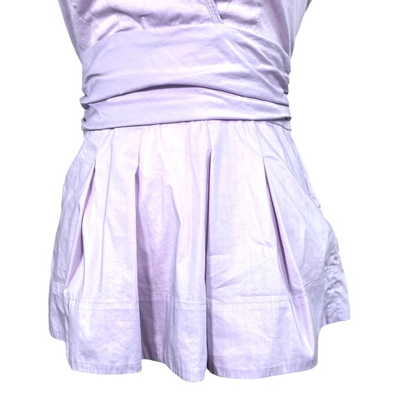 BCBGMAXAZRIA Lavender Wrap Tie Waist Blouse - Picture 6 of 7